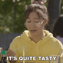 It'S Quite Tasty Linda Dong GIF - It'S Quite Tasty Linda Dong Wong Fu Productions GIFs