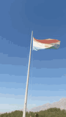Kurdesh Flag Waving Flag GIF - Kurdesh Flag Waving Flag Flag Pole GIFs