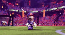Mario Strikers Battle League Mario Losing GIF
