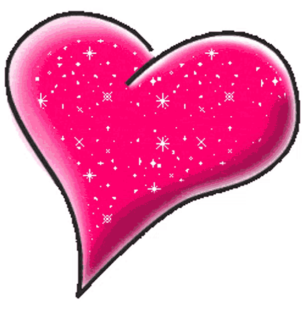 Heart Pink Sparkles Sticker - Heart Pink Sparkles Pink Heart