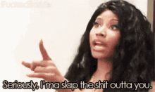 Nicki Minaj Seriously GIF - Nicki Minaj Seriously Slap GIFs
