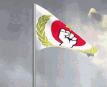 Drapeau Oeliste Flag GIF - Drapeau Oeliste Flag Fist GIFs