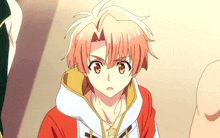 a cartoon character with red hair and a white hoodie