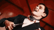 Evan Peters James March GIF - Evan Peters James March Mad GIFs