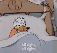 Sleepy Donald Duck GIF - Sleepy Donald Duck Alright GIFs