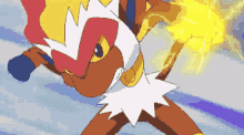 Infernape Pokémon Infernape GIF - Infernape Pokémon Infernape Thunder Punch GIFs