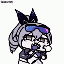 Silver Wolf Laughter GIF