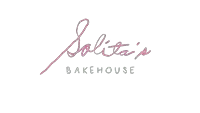 the logo for salita 's bakehouse has a pink signature on it