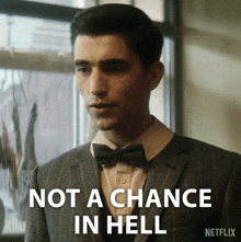Not A Chance In Hell Edwin Paine GIF - Not A Chance In Hell Edwin Paine Dead Boy Detectives GIFs
