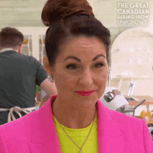 Nodding Kyla Kennaley GIF - Nodding Kyla Kennaley The Great Canadian Baking Show GIFs