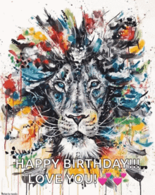 Katrinas Day Lion GIF - Katrinas Day Lion Happy Birthday GIFs