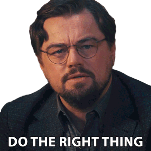 Do The Right Thing Dr Randall Mindy Sticker - Do The Right Thing Dr Randall Mindy Leonardo Dicaprio Stickers