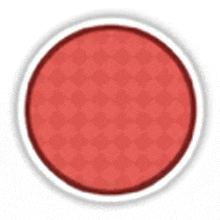 a red circle with a white border on a white background