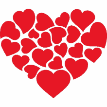 heart made of hearts heart joypixels hearts love