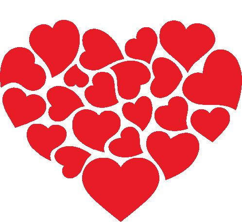 Heart Made Of Hearts Heart Sticker - Heart Made Of Hearts Heart Joypixels Stickers