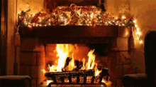 Merry Christmas Seasons Greetings GIF - Merry Christmas Seasons Greetings Fireplace GIFs