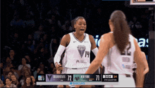 a basketball game is being played between the golden state wolves and the new york storm chasers
