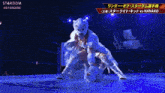 a wrestling match between hanako and stardom is shown