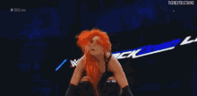 Becky Lynch Diving GIF - Becky Lynch Diving Missile GIFs