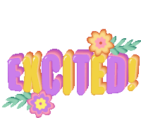 Excited Sticker - Excited Stickers