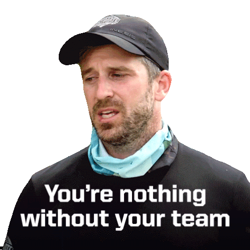Youre Nothing Without Your Team Bradley Farquhar Sticker