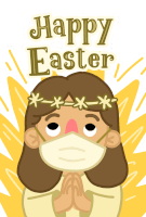 Easter Happy Easter Sticker - Easter Happy Easter Jesus Stickers