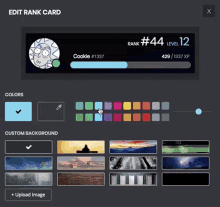 Color Palette Editing Rank Card GIF - Color Palette Editing Rank Card Profile GIFs