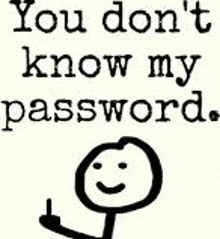 You Dont Know My Password GIF - You Dont Know My Password GIFs