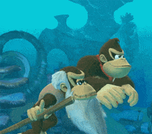 Donkey Kong Cranky Kong GIF - Donkey Kong Cranky Kong Sea Breeze Cove GIFs