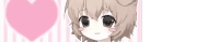 a cute anime girl with a pink heart in the background .