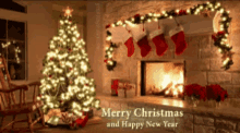 Merry Christmas Happy New Year GIF - Merry Christmas Happy New Year Christmas Tree GIFs