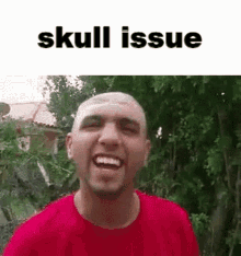 Skull Issue Skill Issue GIF - Skull Issue Skill Issue Dented Head GIFs