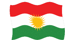 Kuridsh Flag Sticker