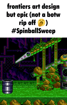 its morbin time sonic central sonic frontiers spinball sweep