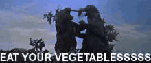 Eat Your Vegetables Monster GIF - Eat Your Vegetables Monster Dinosaur GIFs