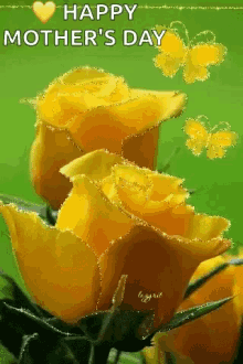 Yellow Roses GIF - Yellow Roses Happy Mothers Day GIFs