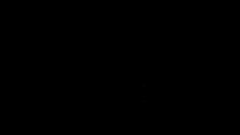 the letter r is in a circle on a black background .