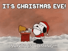Christmas Eve Snoopy GIF