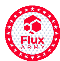 Red Flux Army Sticker - Red Flux Army Flux Army Stickers