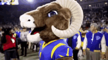 rams rampage lets go mascot
