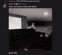 a screenshot of a video game that says death ac opfor has seen worse tho