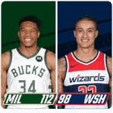 Milwaukee Bucks (112) Vs. Washington Wizards (98) Post Game GIF