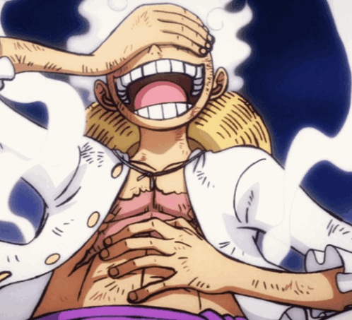 Luffy Gear 5 laughing