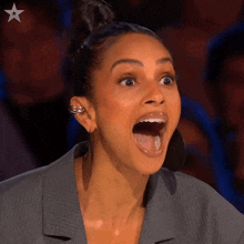 Jaw Dropped Alesha Dixon GIF - Jaw Dropped Alesha Dixon Britain'S Got Talent GIFs