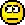 a pixel art of a smiley face with a serious look on its face .