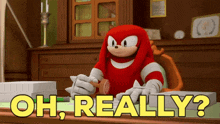 Sonic Boom Knuckles GIF - Sonic Boom Knuckles Oh Really GIFs