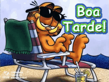 Boa Tarde GIF - Boa Tarde Garfield Summer Vibes GIFs
