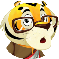 Inquisitive Tiger Leans In Sticker - The Bengal Tiger Google Stickers