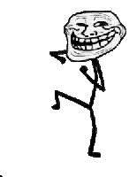 Troll Face Gif Download the best animated Troll Face Gif for your chats.  Discover more #comic, Cute, Smil…