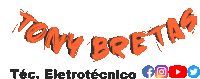Tony Bretas Animated Text Sticker - Tony Bretas Animated Text Header Stickers